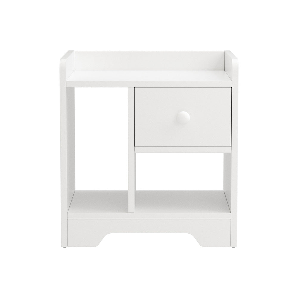 Element Bedside Table – White – 42 cm