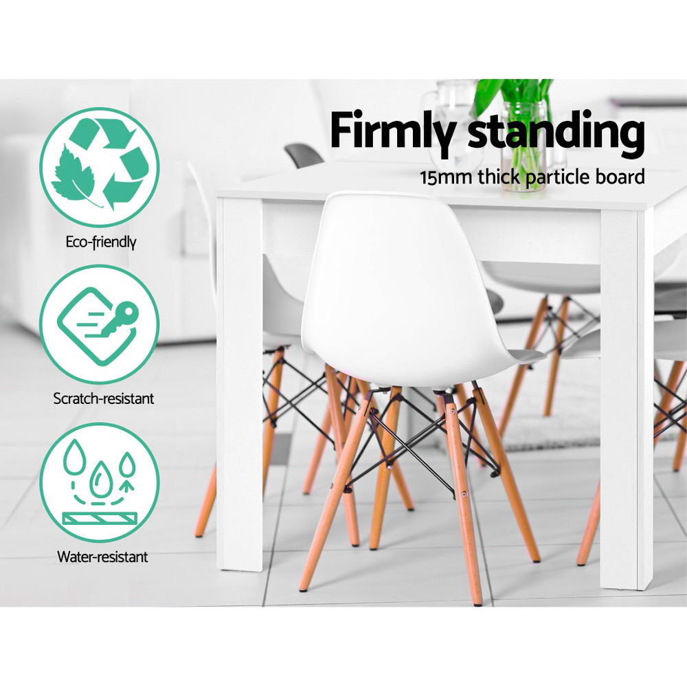 Marlow Dining Table – White – 120 cm
