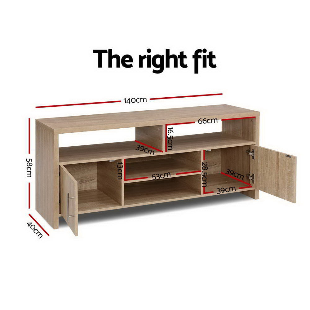Caldron TV Entertainment Unit – Oak – 140 cm