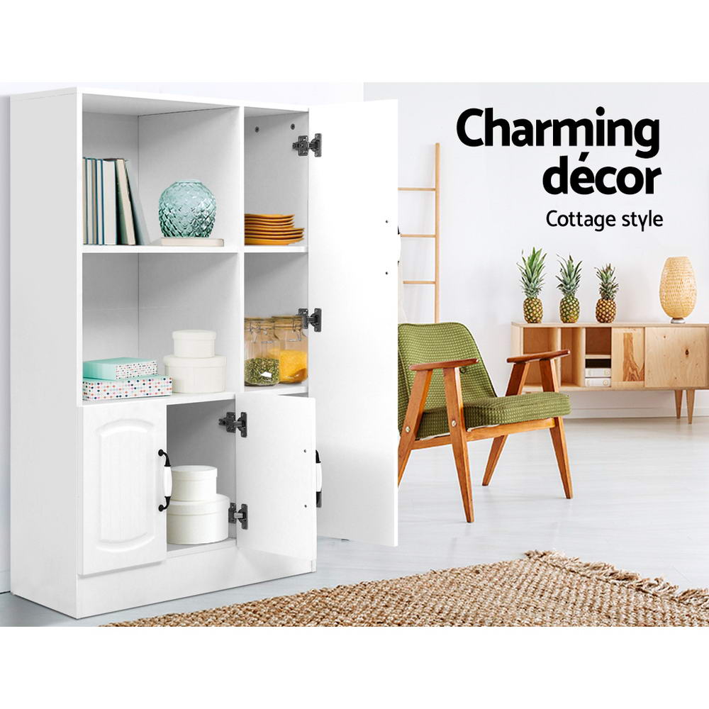 Aria Provincial Style Buffet Sideboard – White – 80 cm