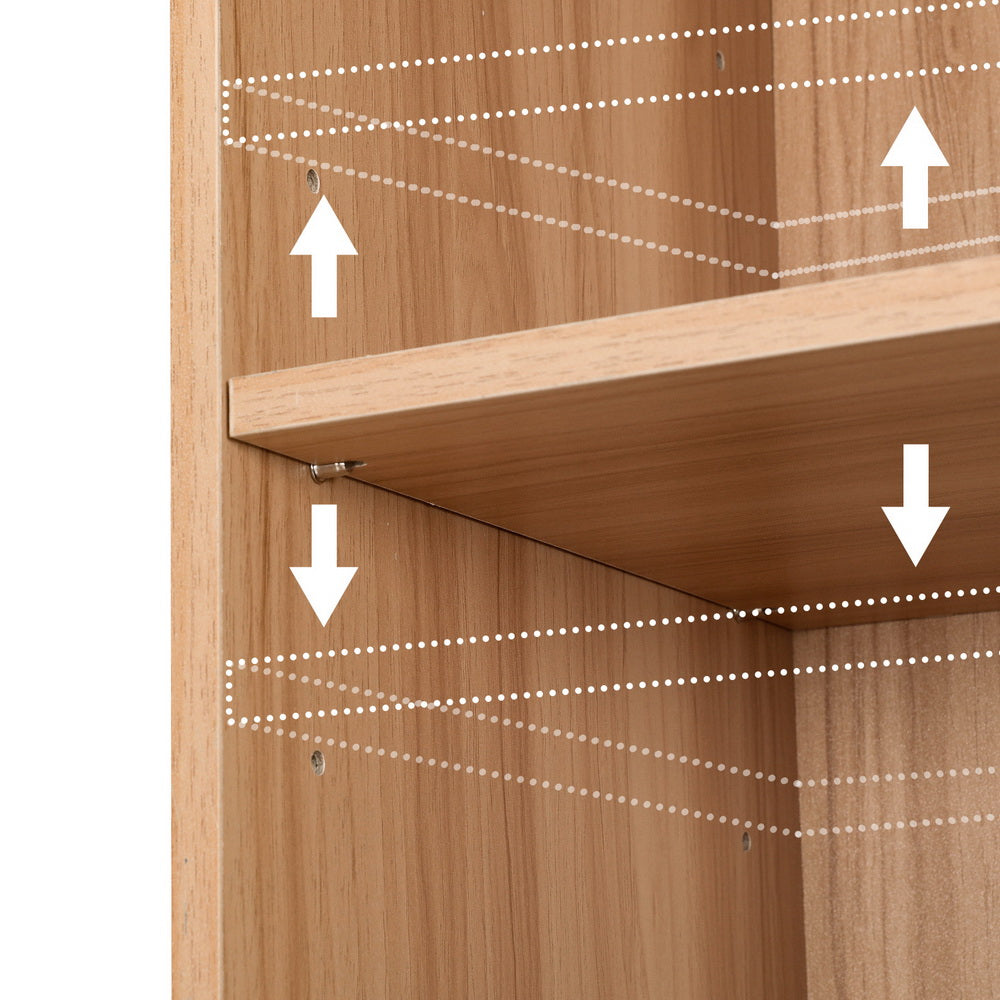 Milo Bookshelf – Pine – 5 Tiers