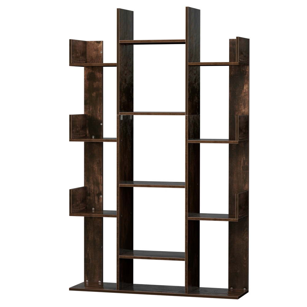 Romi Tree Shaped Display Shelf – Walnut – 140 cm