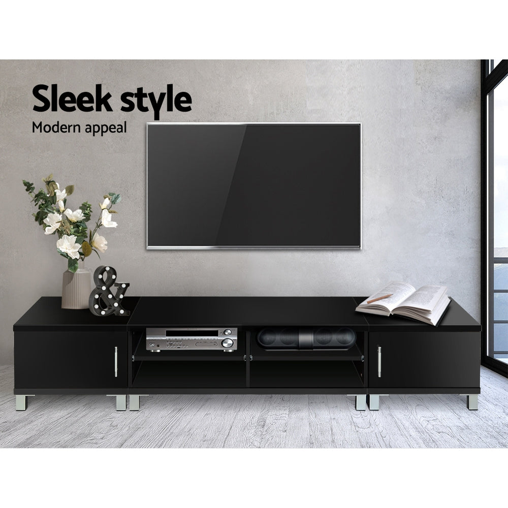 Zenith TV Entertainment Unit – Black – 190 cm