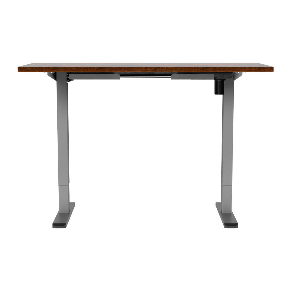 Nara Electric Sit Stand Desk – Brown / Wood – 120 cm