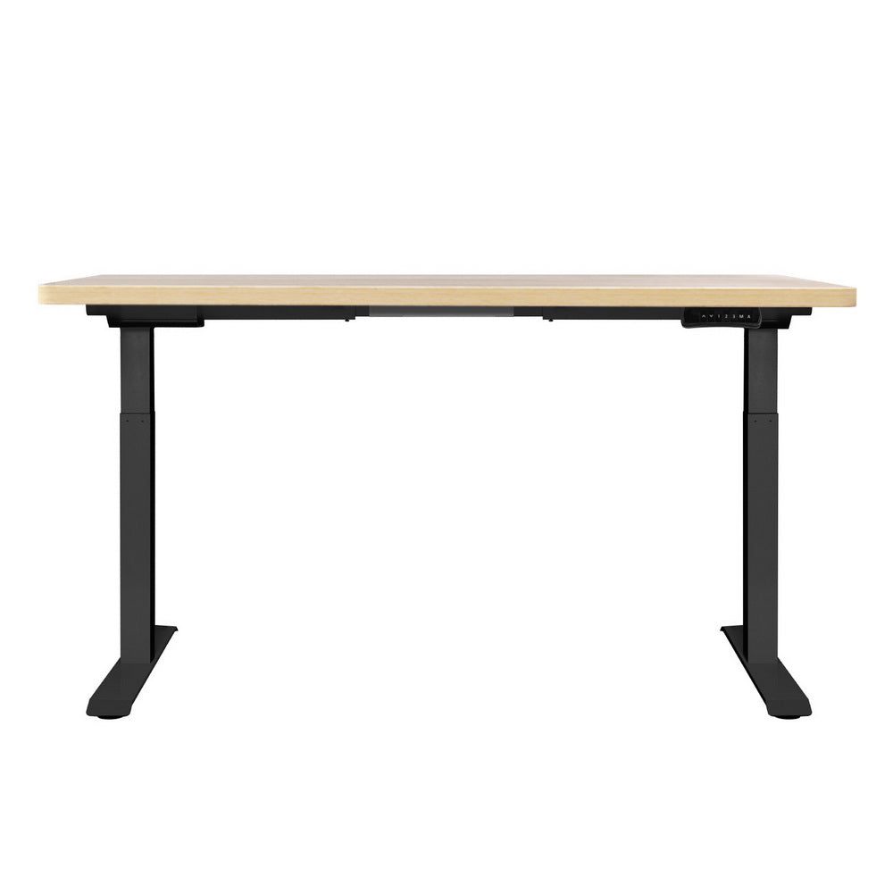 Hadron Electric Sit Stand Desk – Oak Finish – 120 cm
