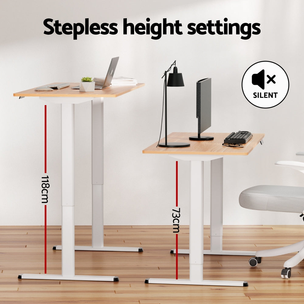 Nova Electric Standing Desk – White – 120cm