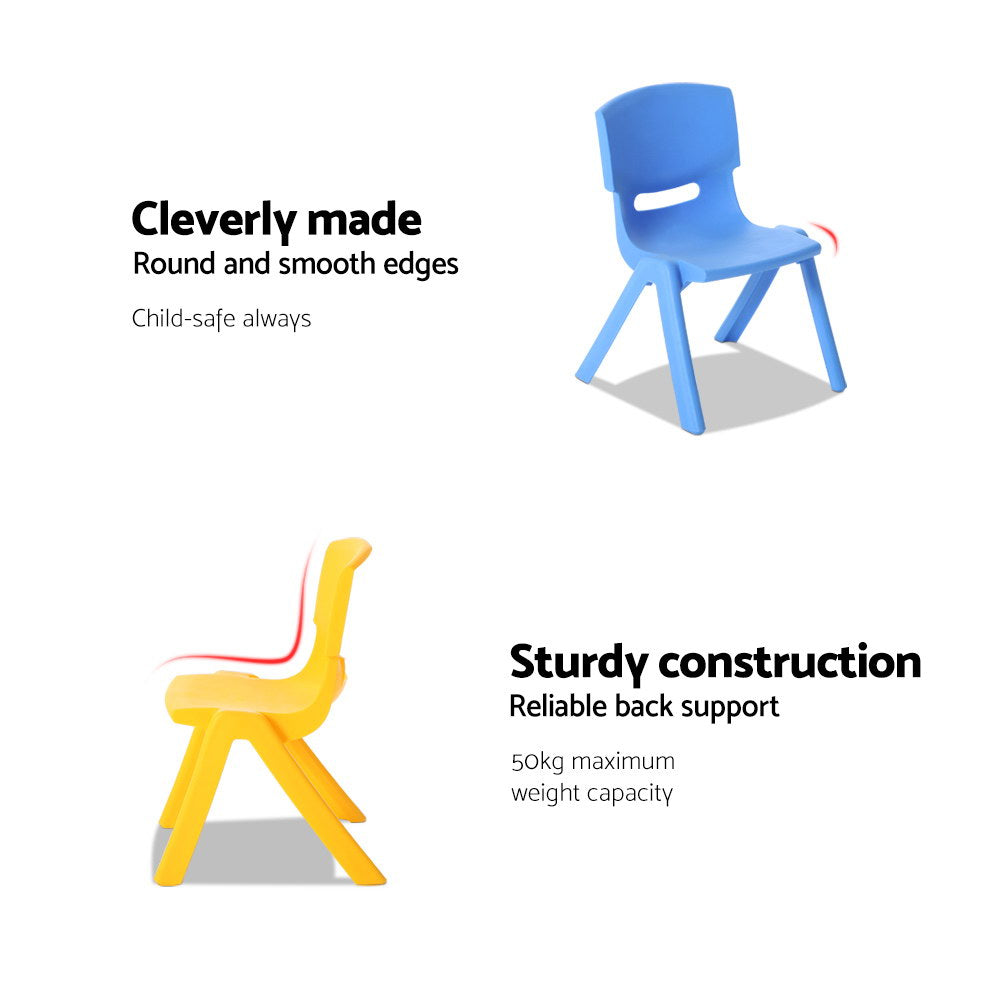 Playhaus Kids Activity Chairs – Yellow – Set of 4