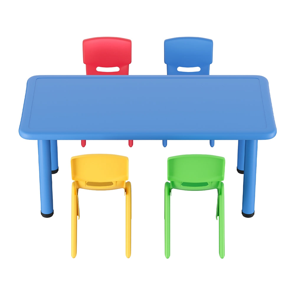 Arlo Kids Table & Chair Set – Blue – Set of 5