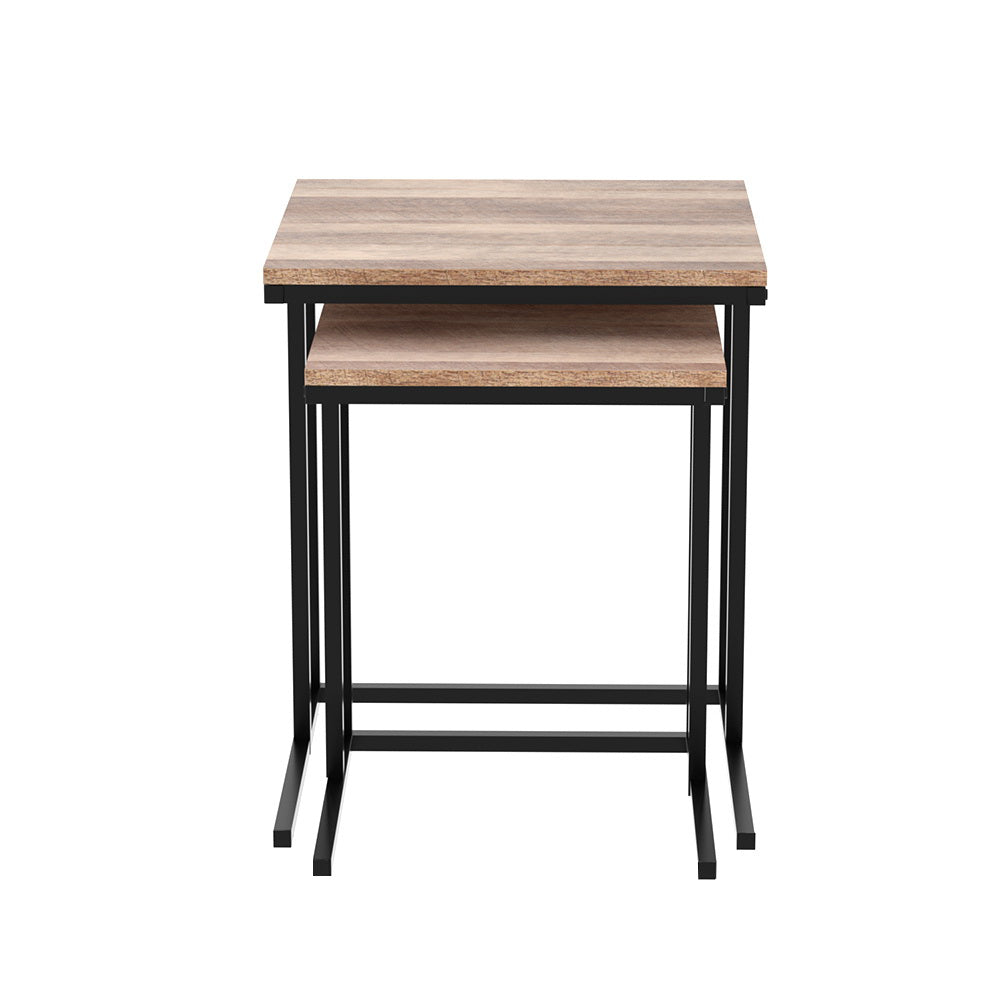 Telford Nesting Coffee Tables – Brown – Set of 2