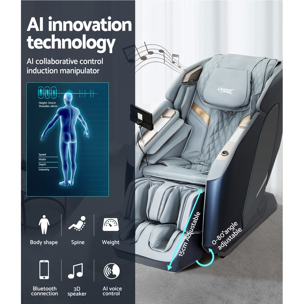 Melisa 4D Electric Massage Chair – Grey