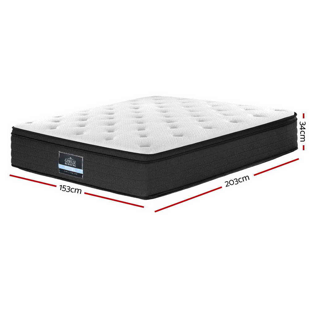 Luxor Euro Top Queen Mattress – White – 34 cm