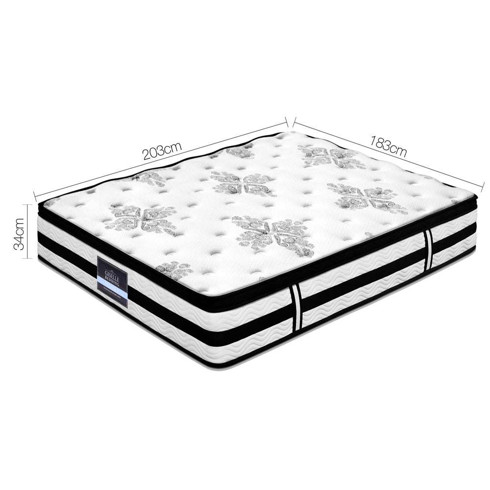 Luxe Euro Top Pocket Spring Mattress – King – 34 cm
