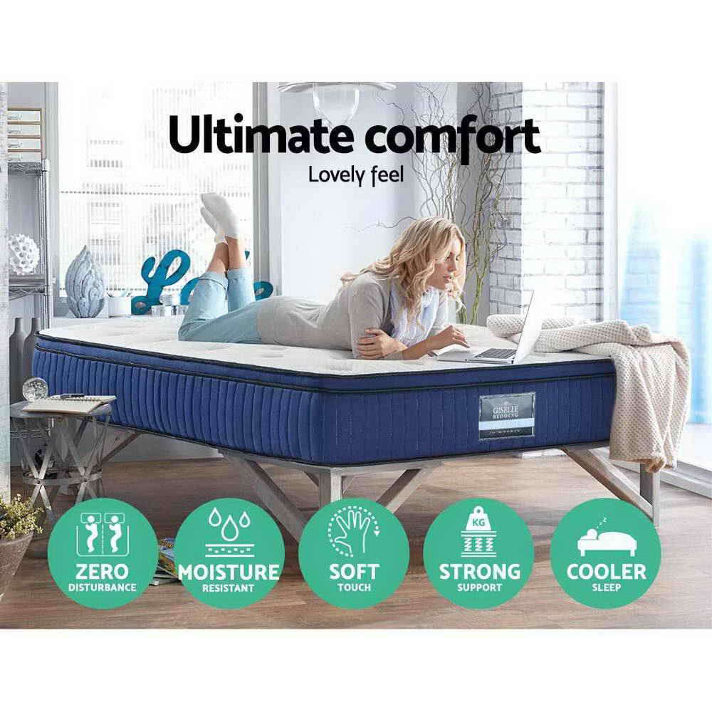 Alderon Cool Gel Memory Foam Mattress – White – King