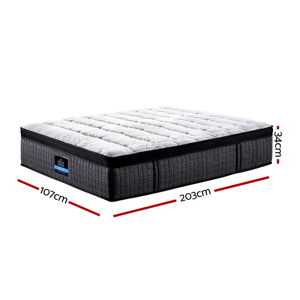 Evander Latex Foam Euro Top Mattress – White – King Single