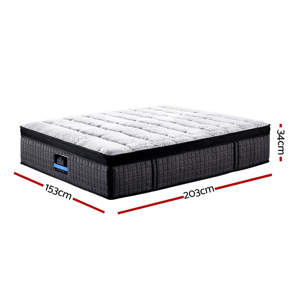 Valentina 9-Zone Latex Foam Mattress – White – Queen