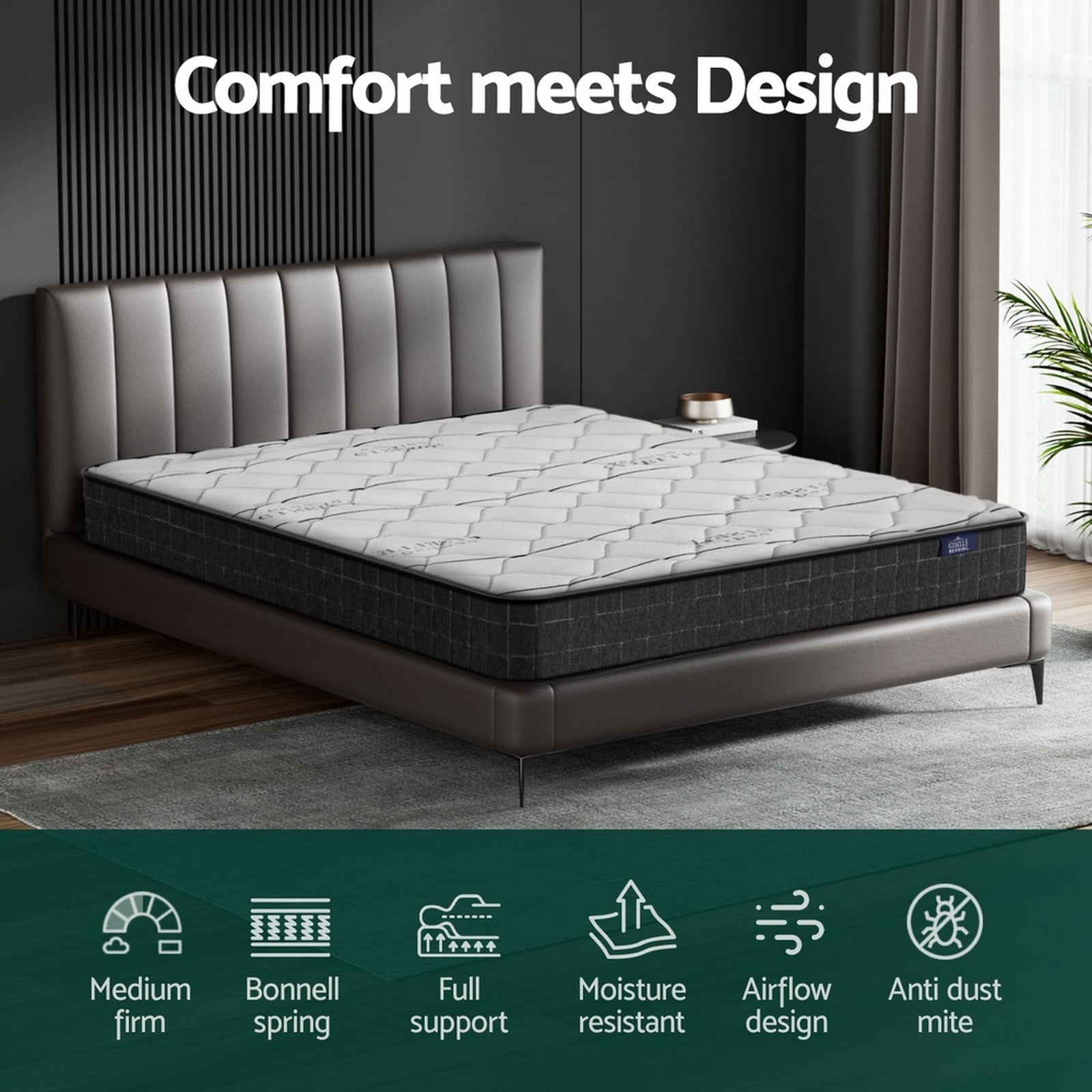 EverSleep Pocket Spring Mattress – White – King