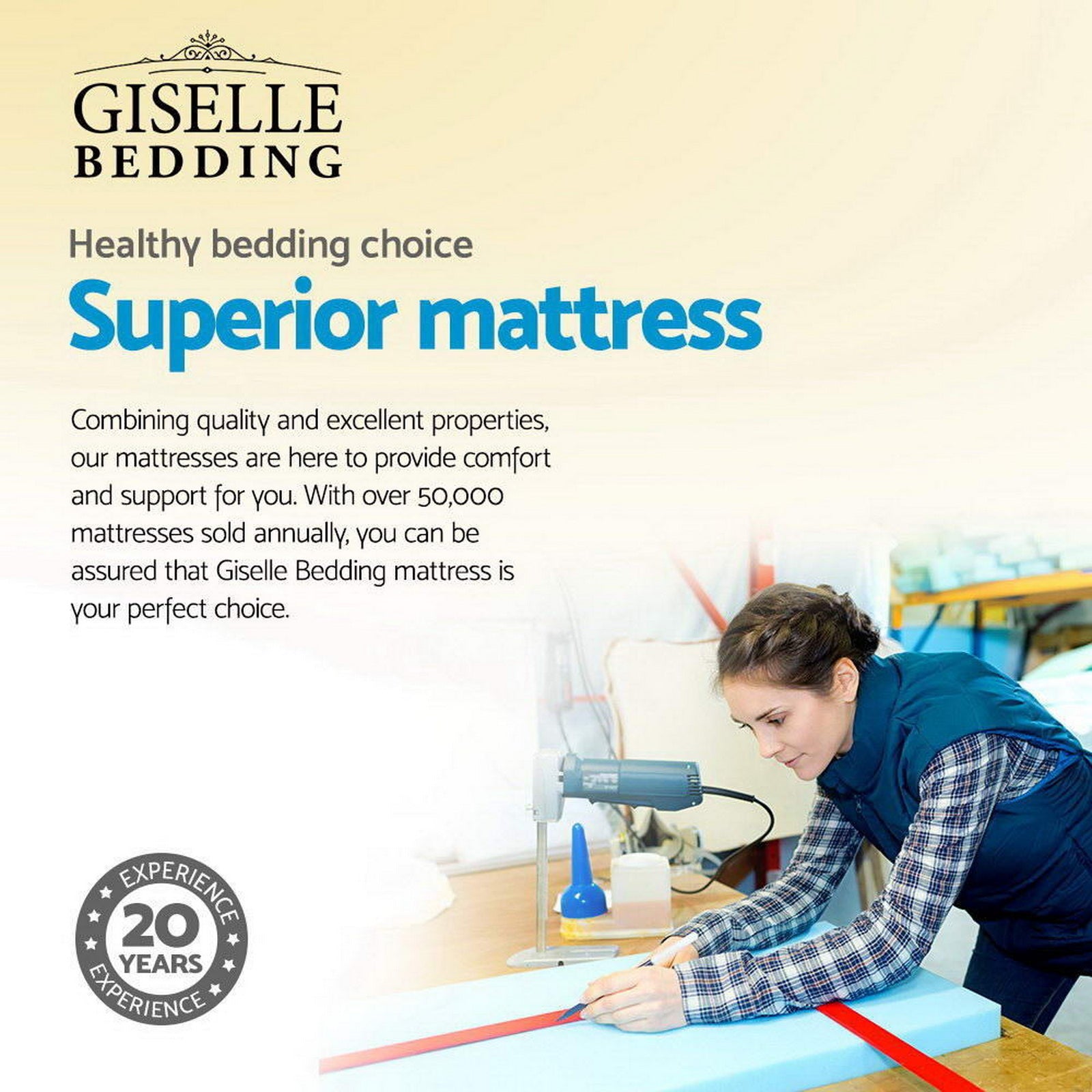 Bamboo Charcoal Euro Top Mattress – Black – King
