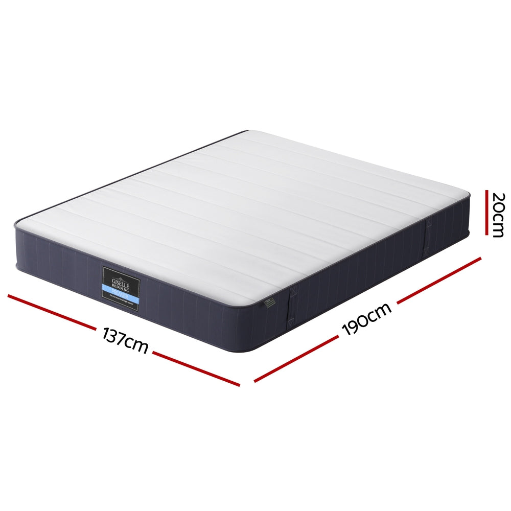 Halston Pocket Spring Mattress – White – Double