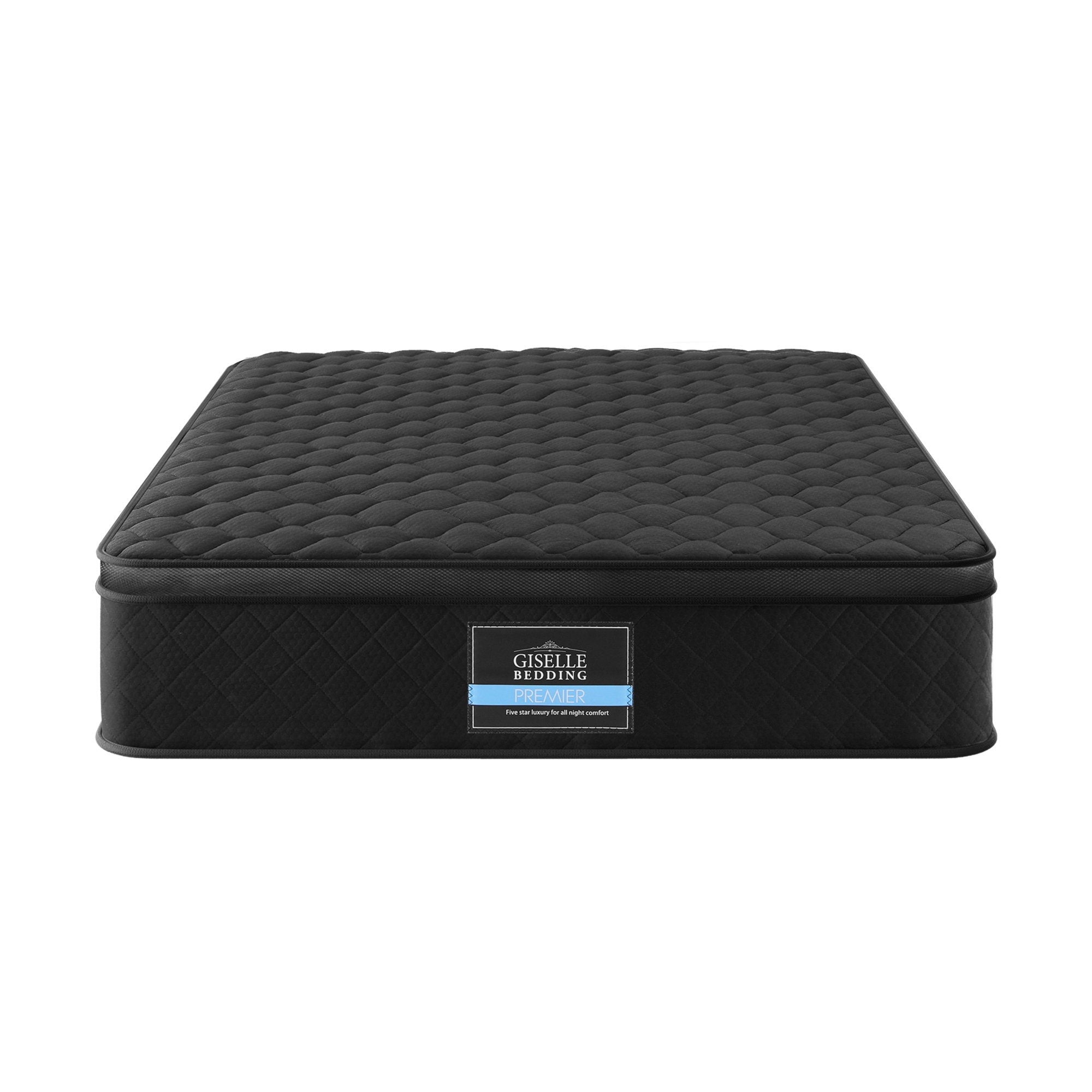 Muse Mattress 34cm Euro Top 5-Zone Pocket Spring Black – Single
