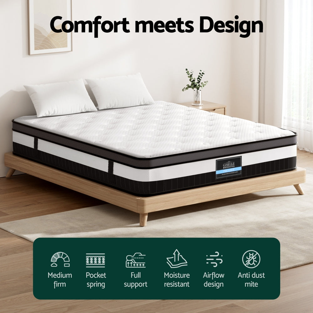 Nightfall Euro Top Mattress – White – King