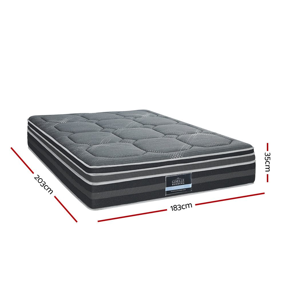 Kairo Dual Euro Top Bamboo Cover Mattress – Beige – King
