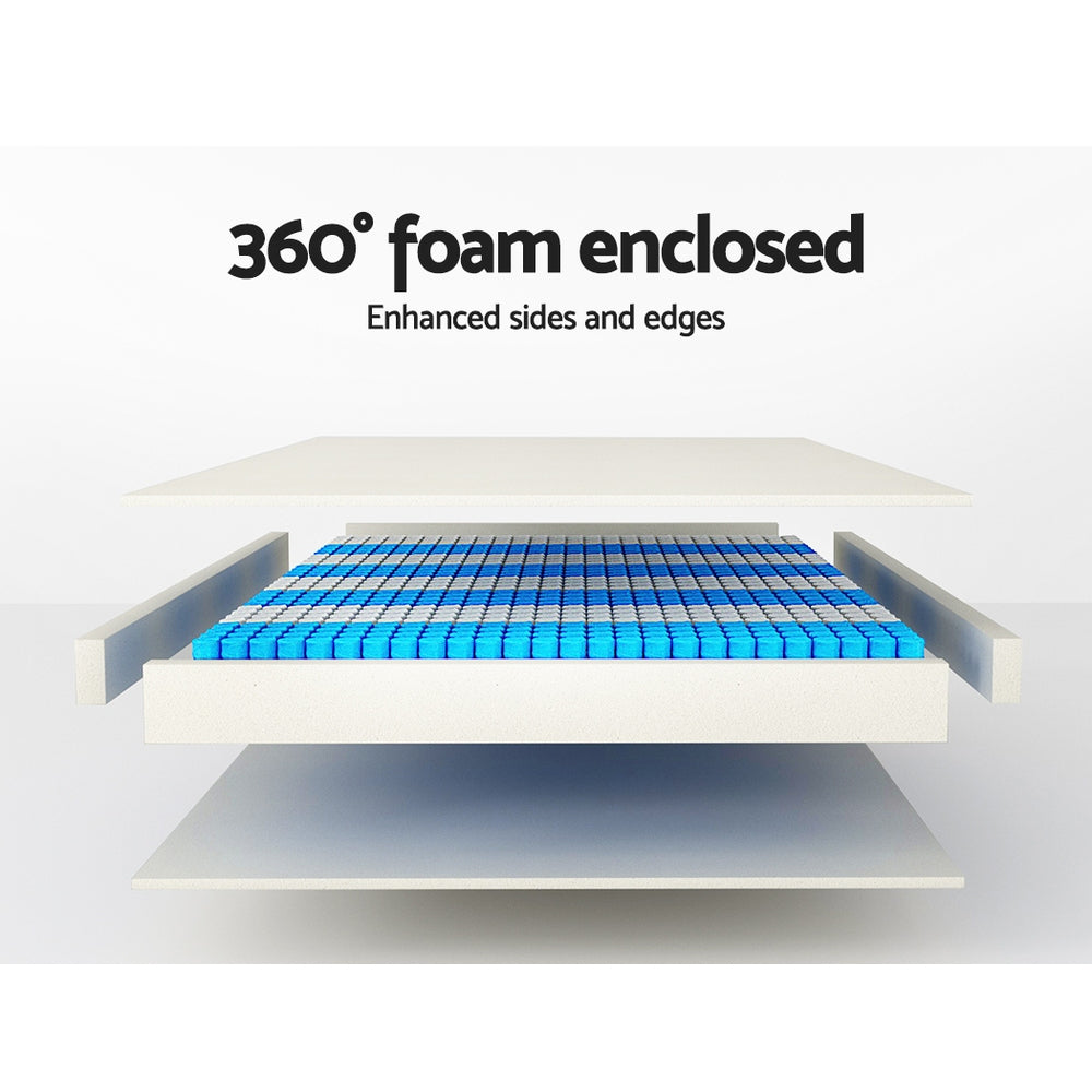 Kairo Dual Euro Top Bamboo Cover Mattress – Beige – Queen