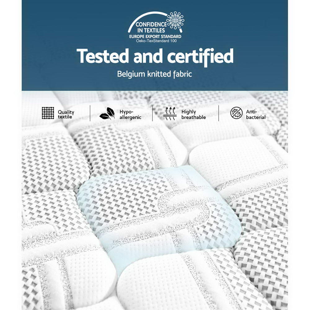 Kairo Cool Gel Memory Foam Dual-Sided Mattress – White – Double