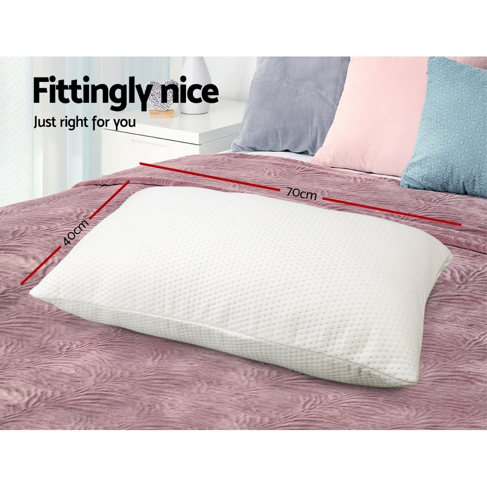 Luxara Memory Foam Pillows – White – Set of 2