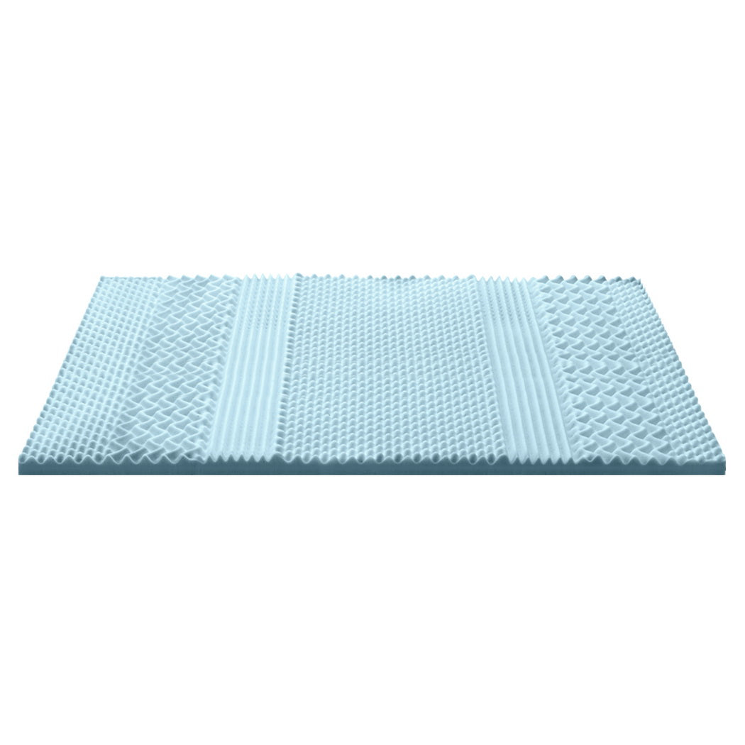 Serenity Memory Foam Mattress Topper – White – King Single