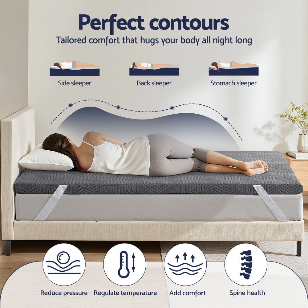 Cora Gel Foam Mattress – White – Double