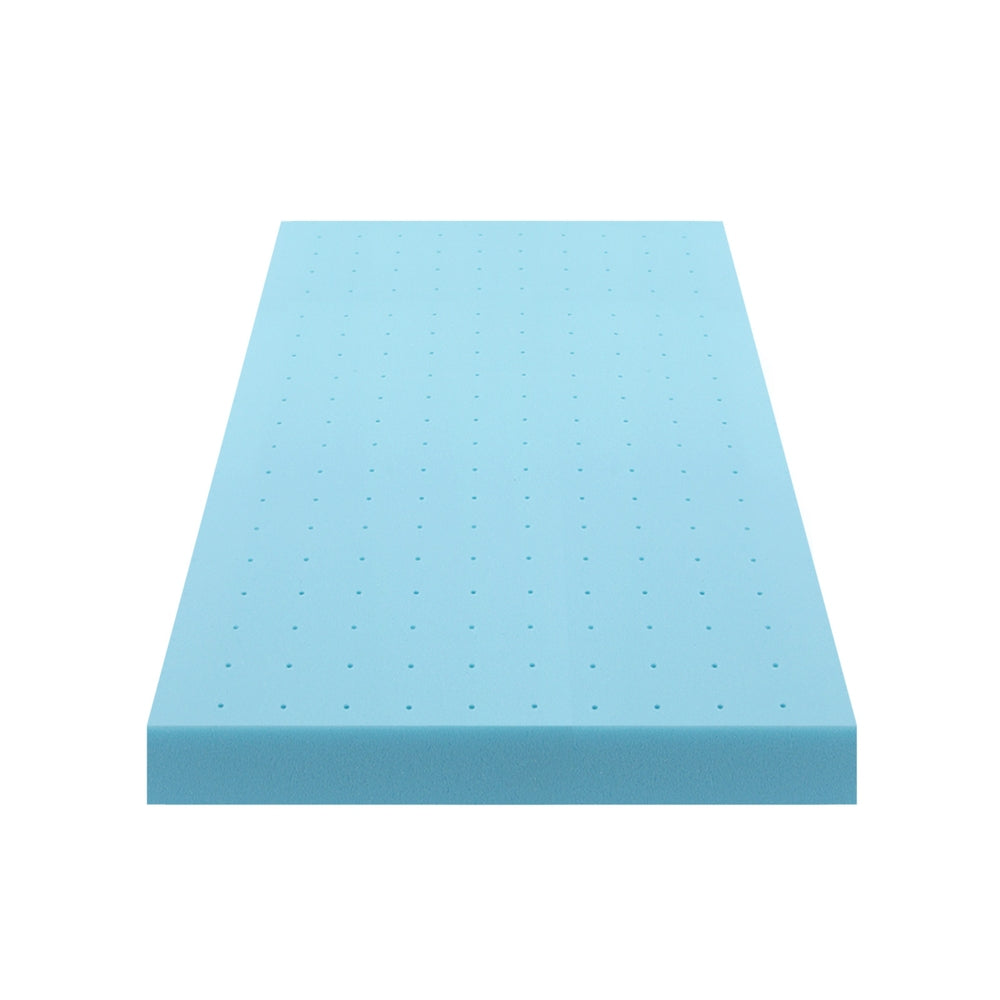 Soothe Gel Foam Mattress Topper – White – Single