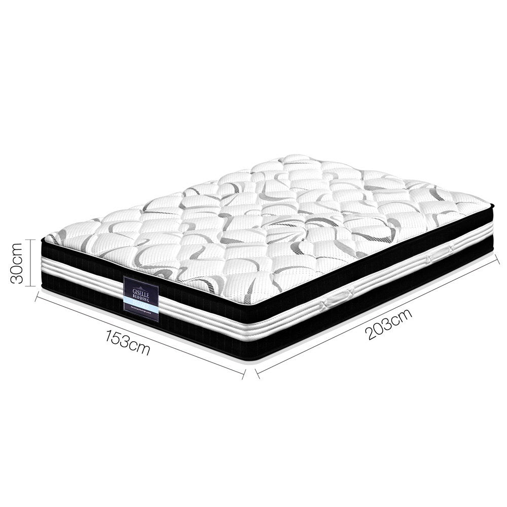 Serano Euro Top Pocket Spring Mattress – White – Queen
