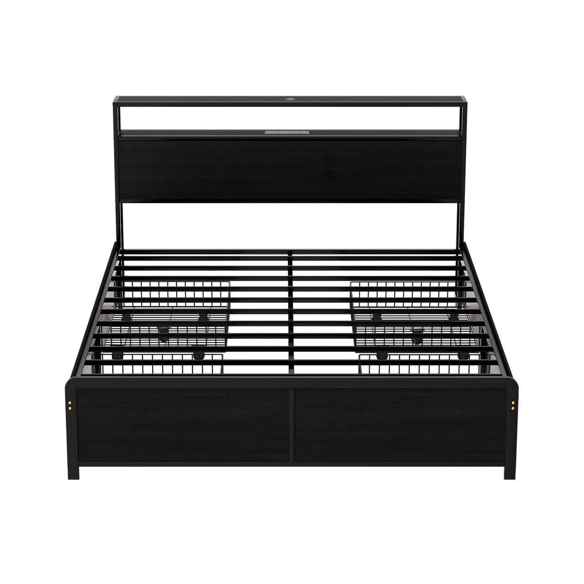 Skylar Metal Bed Frame – Black – Queen