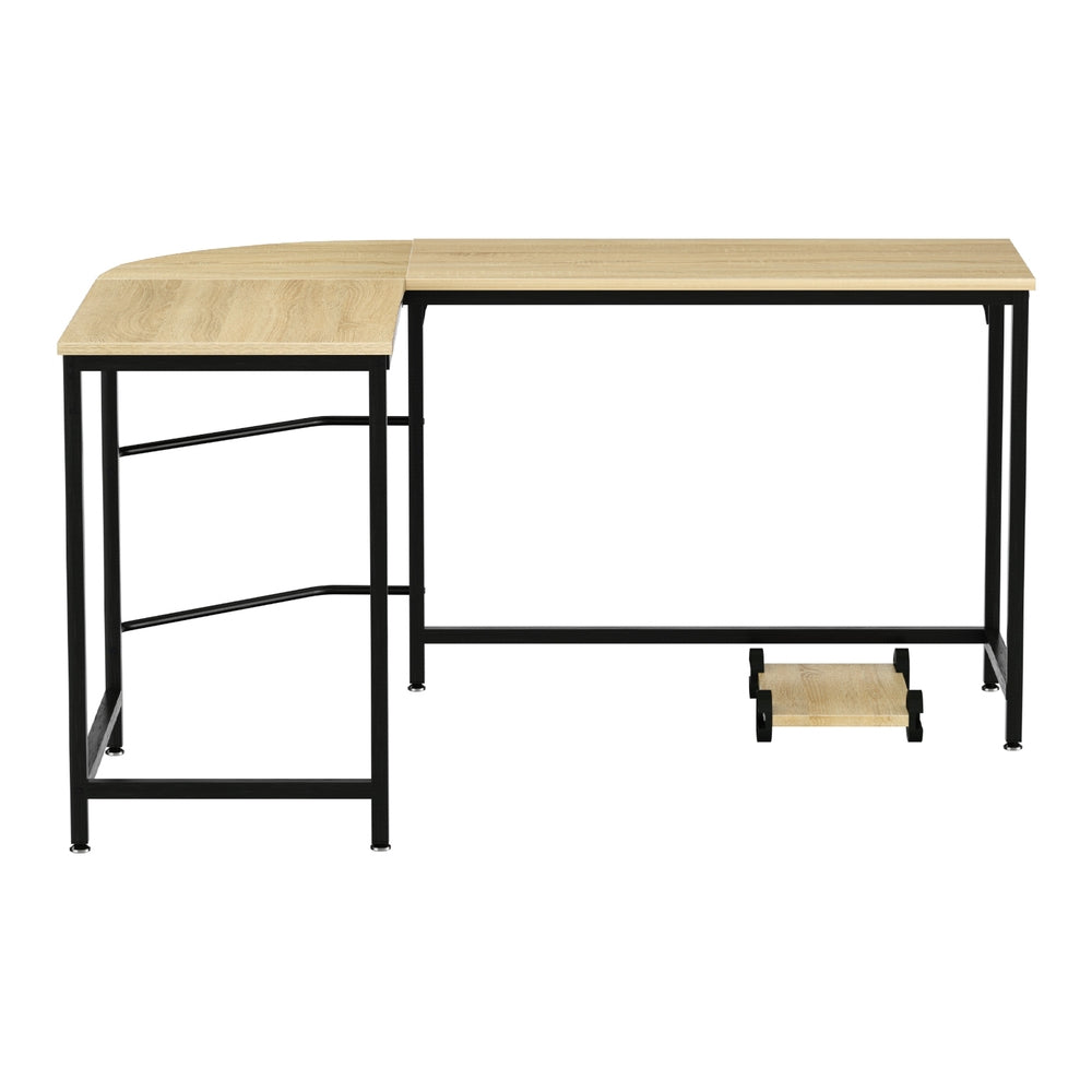 Meridian L-Shaped Computer Desk – Oak – 147 cm