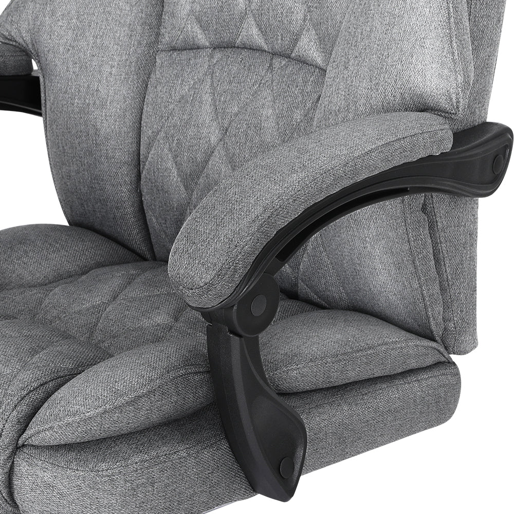 Alderon Executive Office Chair with Footrest – Grey – Standard