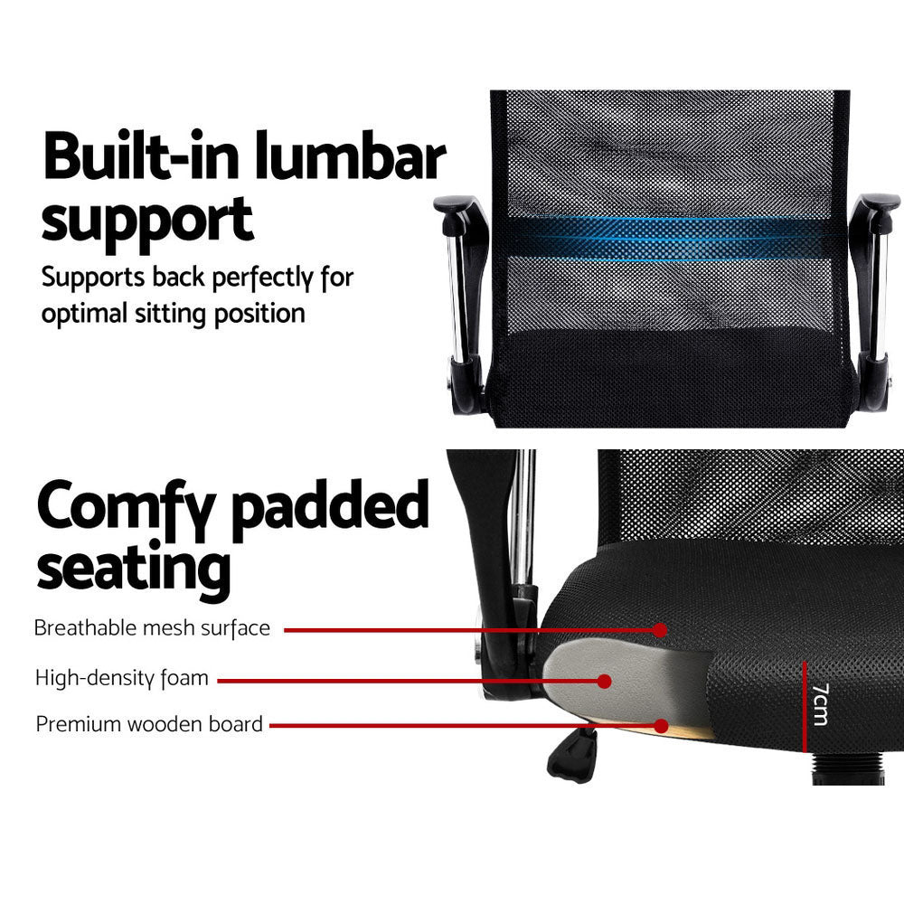 Vertex High Back Mesh Office Chair – Black