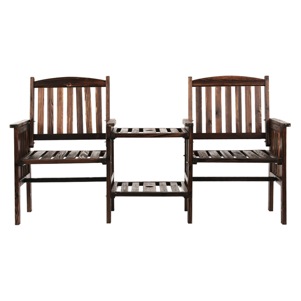 Alderon Garden Loveseat – Charcoal – 165 cm