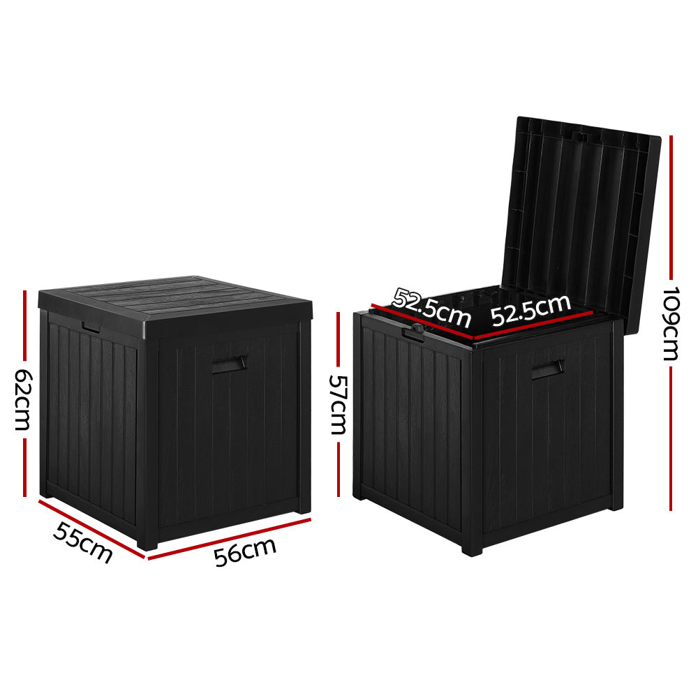 Preston Outdoor Storage Box – Black – 195L