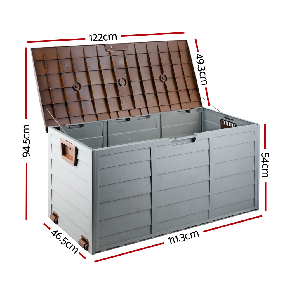 Marston Outdoor Storage Box – Brown – 290L