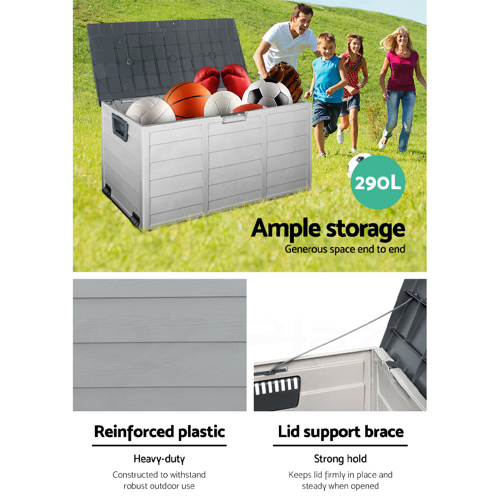 Aldwin Outdoor Storage Box – Grey – 290L