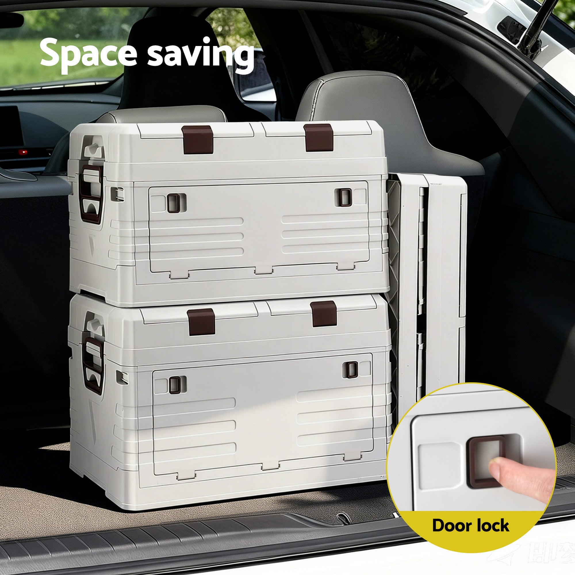 Linden Outdoor Storage Box – Beige – 60L