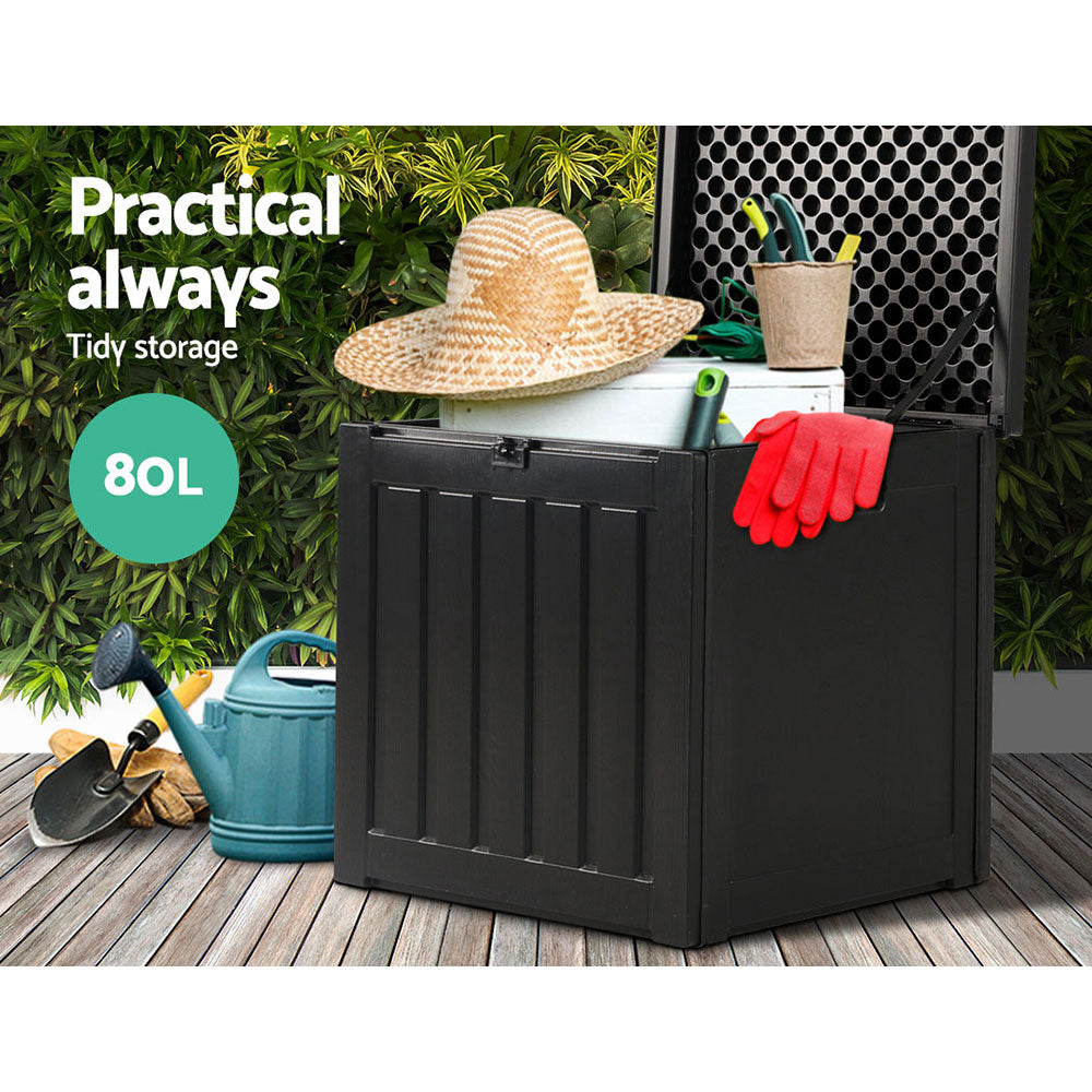 Kairo Outdoor Storage Box – Black – 80L