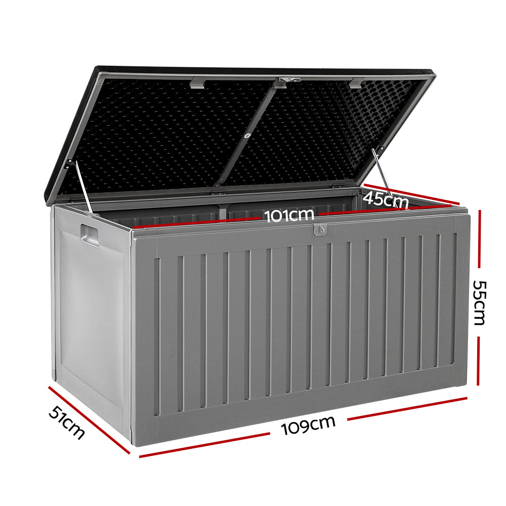 Hadley Outdoor Storage Box – Grey – 270L