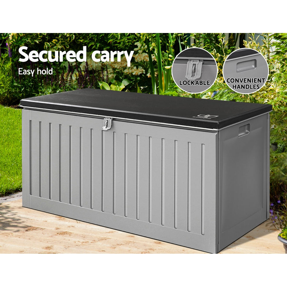 Hadley Outdoor Storage Box – Grey – 270L