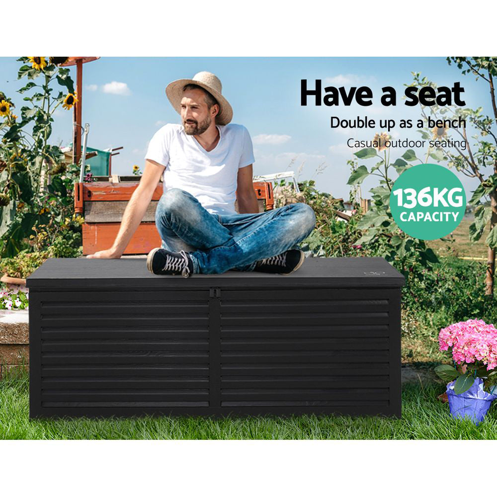 Burton Outdoor Storage Box – Black – 390L