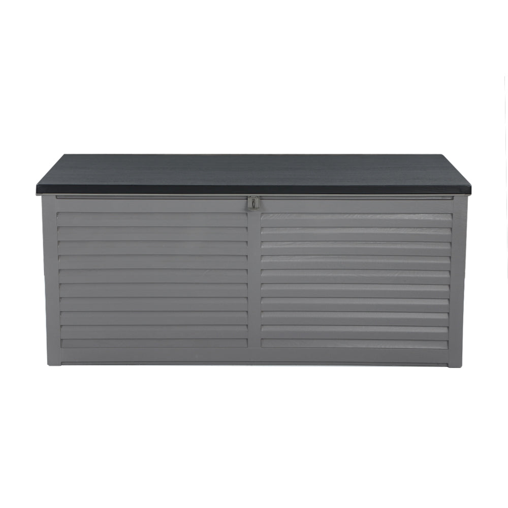 Holston Outdoor Storage Box – Grey & Black – 490L