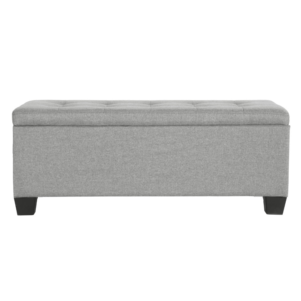 Sinclair Storage Ottoman – Grey – 97 cm