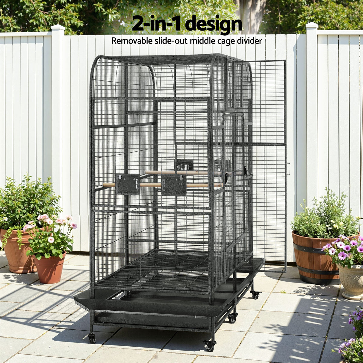 Ashford Extra Large Bird Aviary – Black – 185 cm