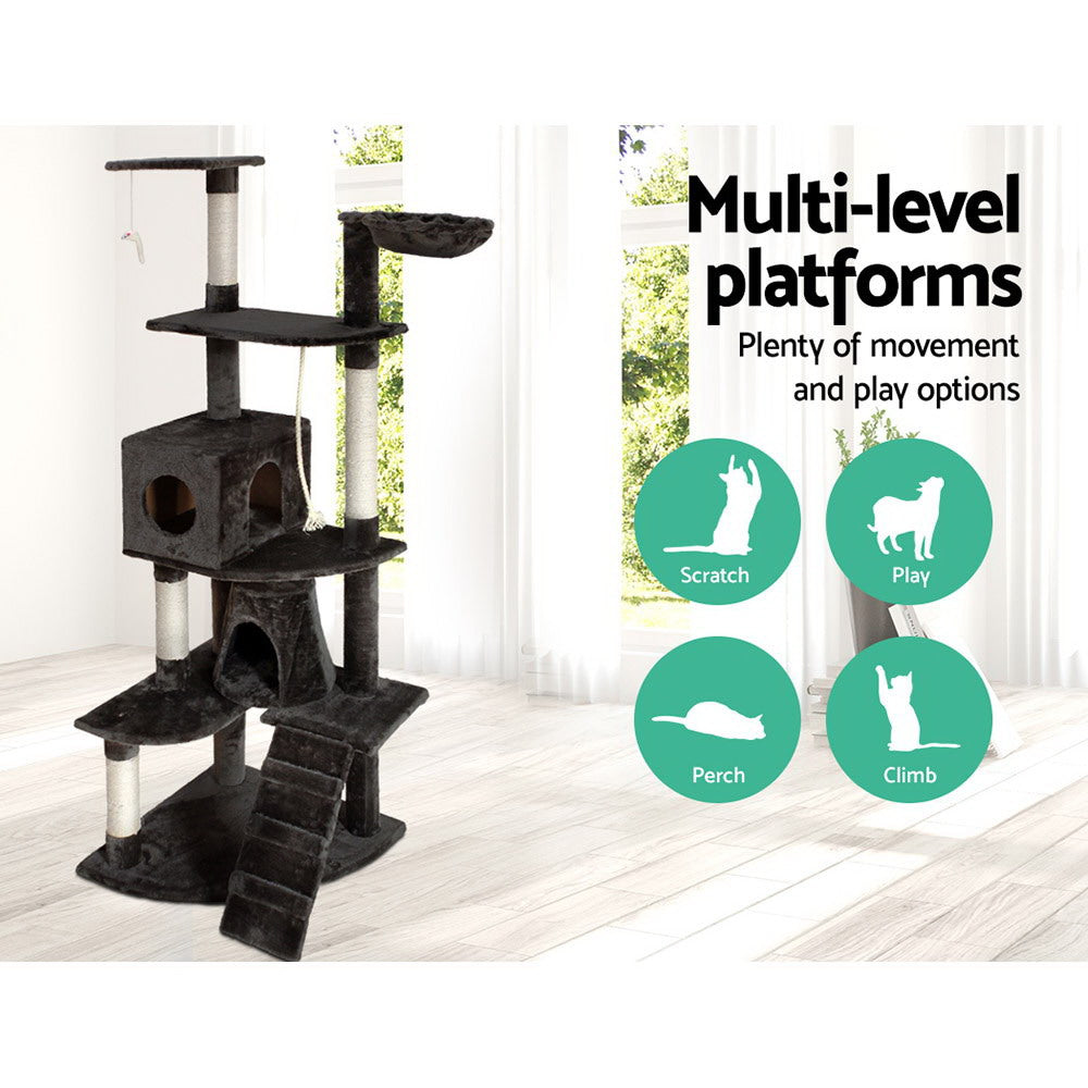 Callan Cat Scratching Tree – Dark Grey – 193cm