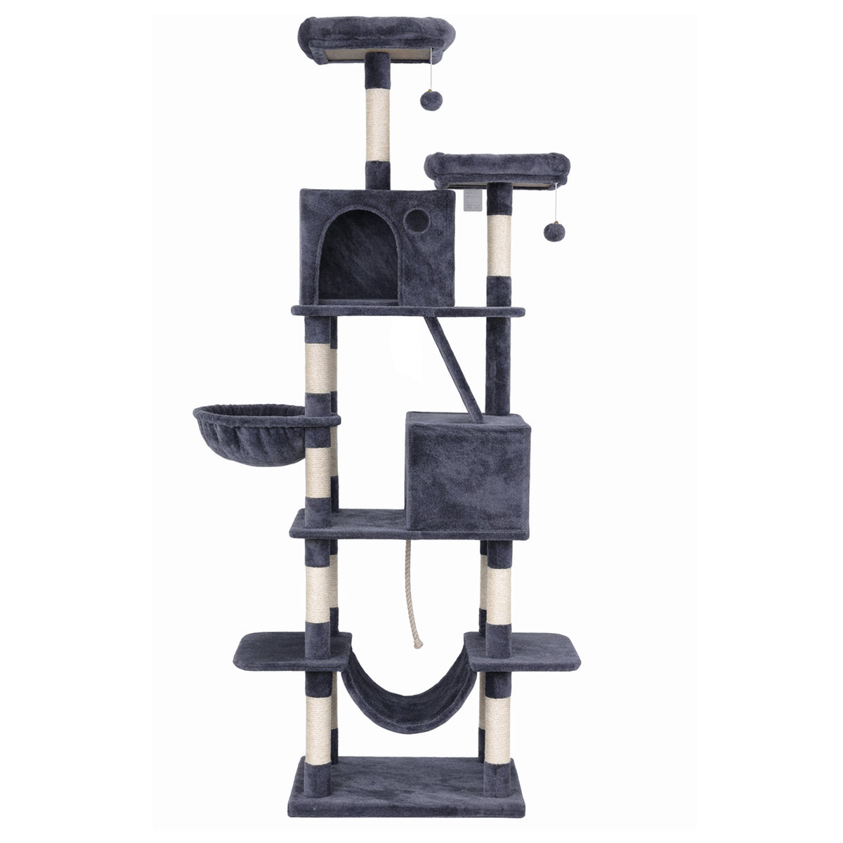 Cortez Cat Tree Tower – Grey – 206 cm